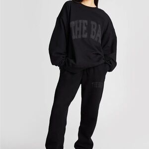 THE BAR Varsity Sweatshirt & Joggers Set - Size Medium